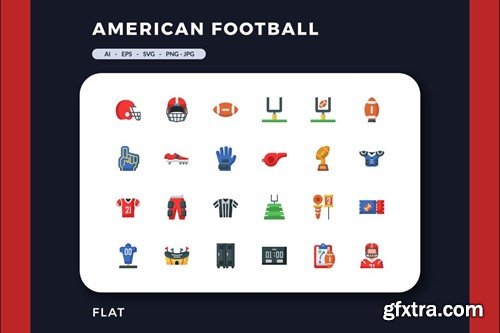 96 American Football Icons AGU2U48