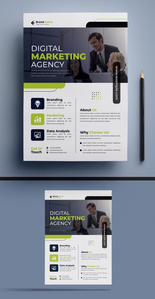 Digital Marketing Agency Flyer Design 581665751