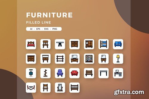 Furniture icons R77GXKM