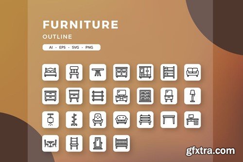 Furniture icons R77GXKM