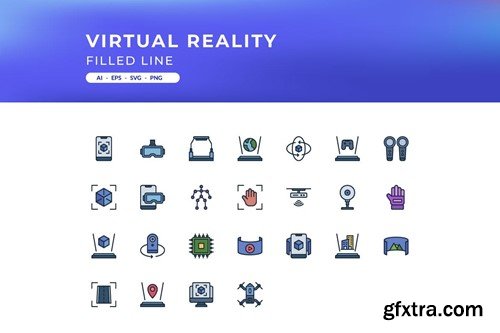 Virtual Reality Icons G32R56J