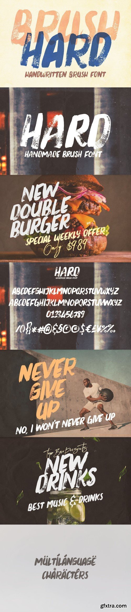 Brush Hard - Handwritten Font