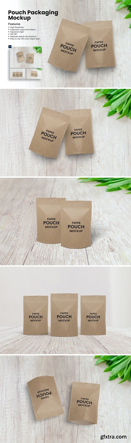 Pouch Packaging Mockup 34TC3AA