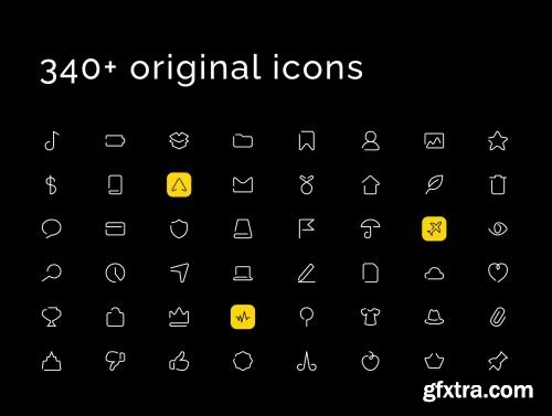 Unoline Icons Set Ui8.net