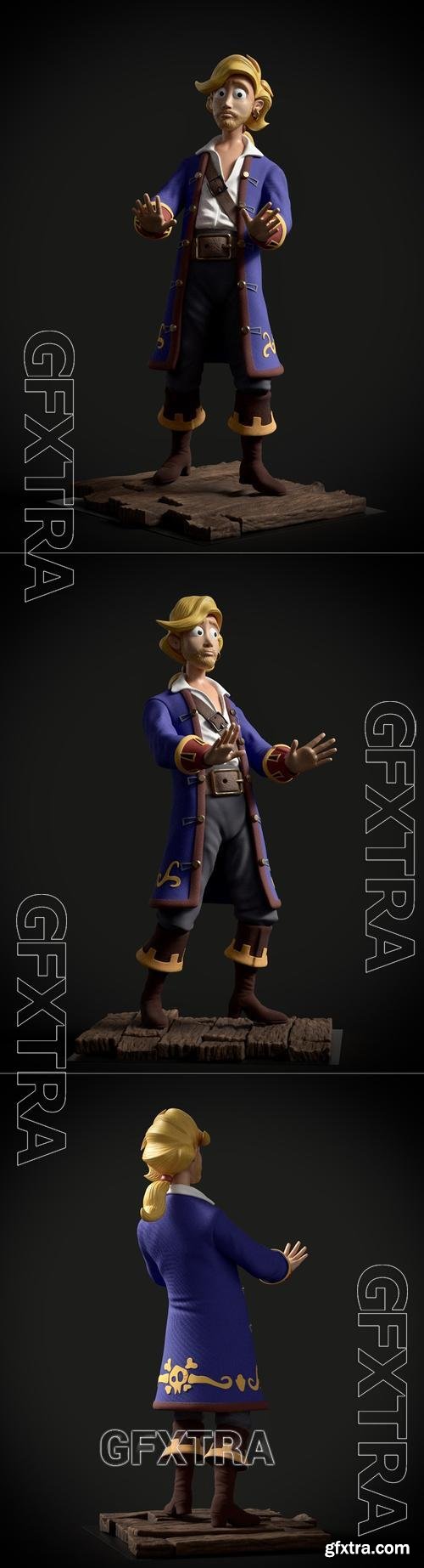 Guybrush Fan Art &ndash; 3D Print Model