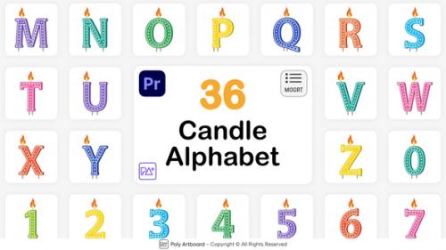 Videohive - Candle Alphabet For Premiere Pro - 47344289 - 47344289