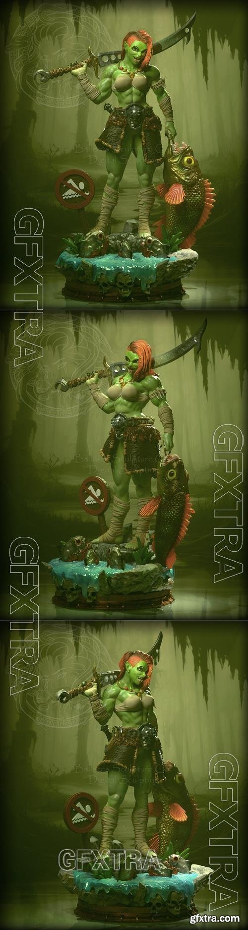 Orc Girl By Creative Geek MB &ndash; 3D Print Model