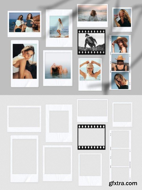 Polaroid Frames PNG Overlay