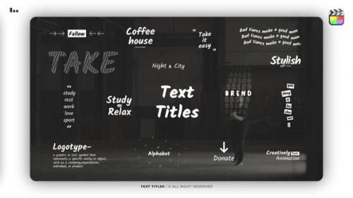 Videohive - Text Titles | FCPX - 47399754 - 47399754