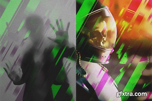 Interstellar Glitch Poster Photo Effect EYXVUDH