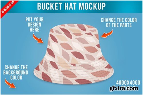 Bucket Hat Mockup E3ULJSY