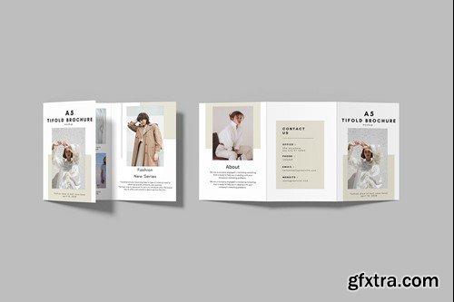 A5 Trifold Brochure Mockup 6JG3BN7