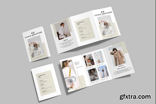 A5 Trifold Brochure Mockup 6JG3BN7