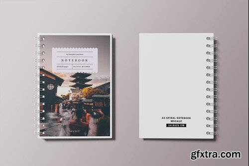 A5 Spiral Notebook Mockup RP7UL6Q