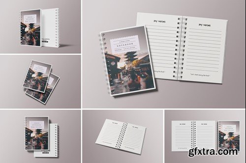 A5 Spiral Notebook Mockup RP7UL6Q