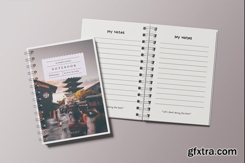 A5 Spiral Notebook Mockup RP7UL6Q