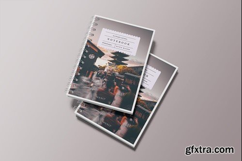 A5 Spiral Notebook Mockup RP7UL6Q