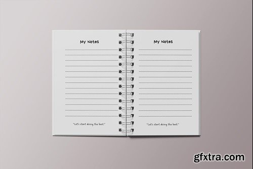 A5 Spiral Notebook Mockup RP7UL6Q