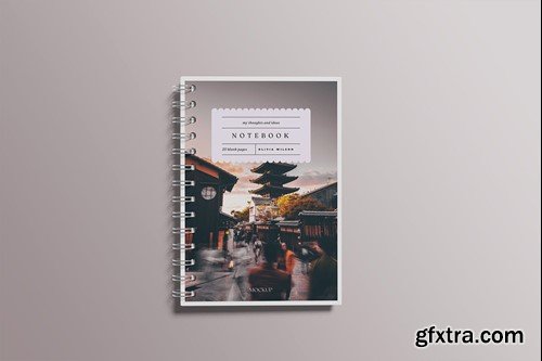 A5 Spiral Notebook Mockup RP7UL6Q