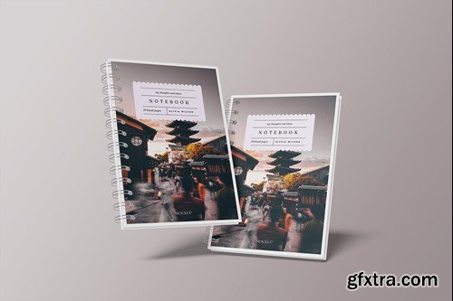 A5 Spiral Notebook Mockup RP7UL6Q