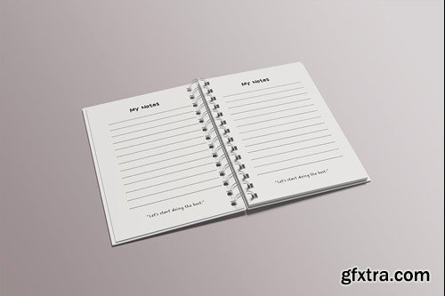 A5 Spiral Notebook Mockup RP7UL6Q