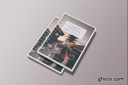 A5 Spiral Notebook Mockup RP7UL6Q