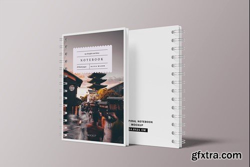 A5 Spiral Notebook Mockup RP7UL6Q