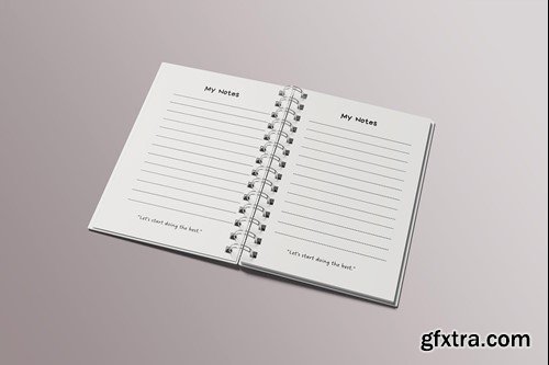 A5 Spiral Notebook Mockup RP7UL6Q