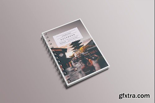 A5 Spiral Notebook Mockup RP7UL6Q