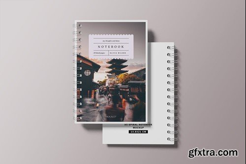 A5 Spiral Notebook Mockup RP7UL6Q