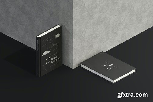 Hardcover Book Mockups. 2F3ZLEK