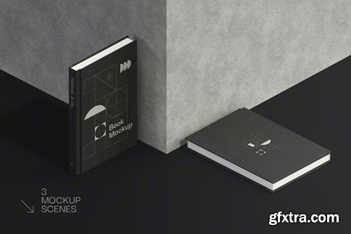 Hardcover Book Mockups. 2F3ZLEK