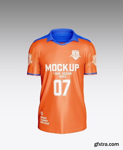 Set Soccer Men’s Sports T-shirt Mockup KMZYYUZ