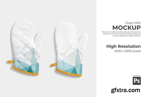 PSD Oven Mitt Mockup CEA739G