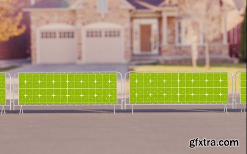 Pack Outdoor Banners Scene Mockup R9FMZZ8