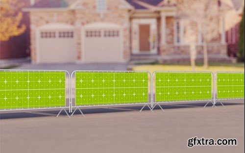 Pack Outdoor Banners Scene Mockup R9FMZZ8