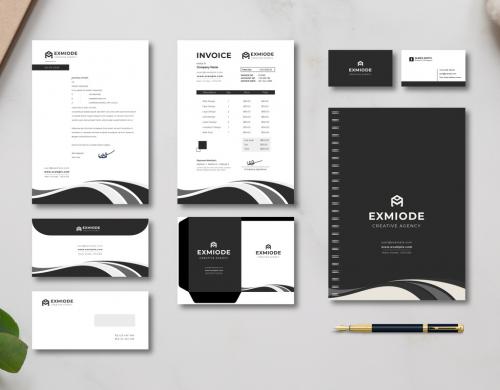 Modern Stationery Identity Pack Design 581665766