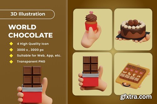 World Chocolate 3D Illustration v.2 FTPK9RJ