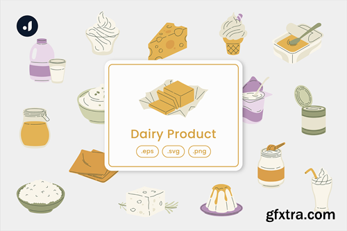 Dairy Product Illustration 5CFHVR9