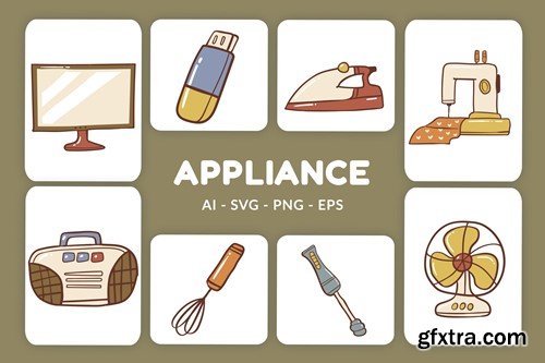 Appliance Vector Illustration v.2 H2AH2H9