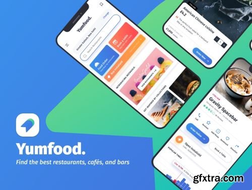 YumFood - Mobile App UI kit Ui8.net