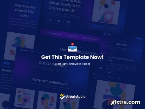 Yorfy NFT Portfolio Website UI Kit Ui8.net