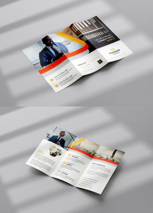 Colorful Trifold Brochure Layout 575854786