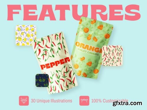 Abstract pattern design collection pack Ui8.net