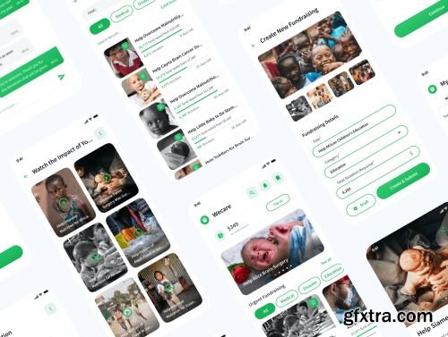 Wecare - Donation, Charity, & Fundraising App UI Kit Ui8.net