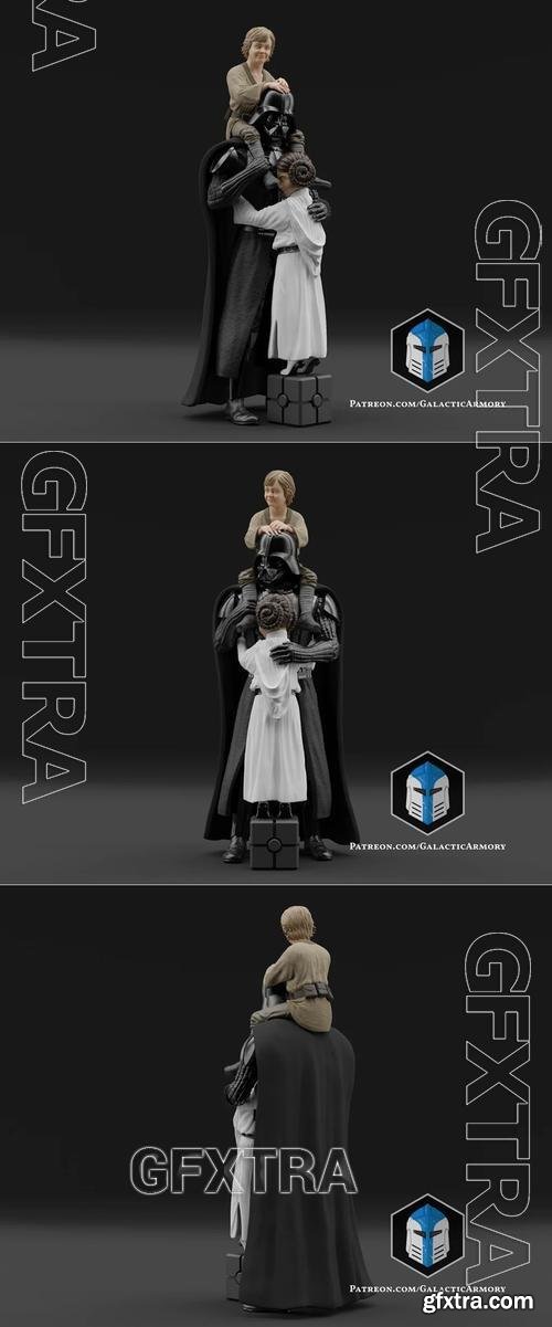 Darth Vader - Fatherhood - Luke and Leia &ndash; 3D Print Model