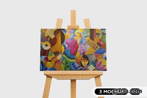 Artwork Canvas Frame Mockup QBQZASV