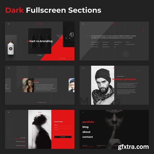 Markus – Creative Fullscreen Design Template T8X8U7V