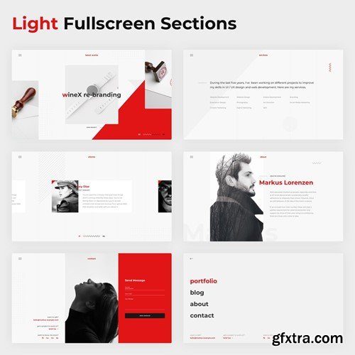 Markus – Creative Fullscreen Design Template T8X8U7V