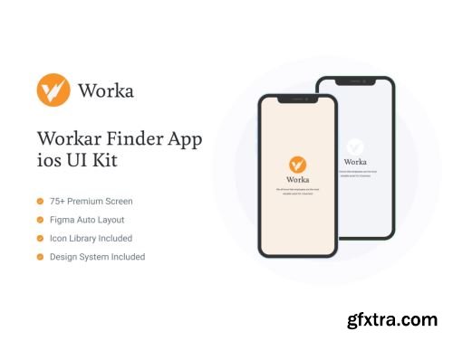 Worka mobile app for professionals Ui8.net